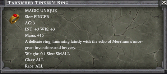 TARNISHED TINKER'S RING item card